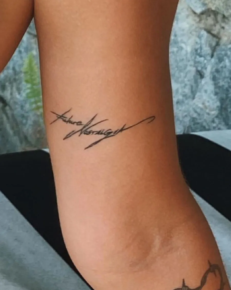 Dua Lipa New Tattoo Album Name Instagram