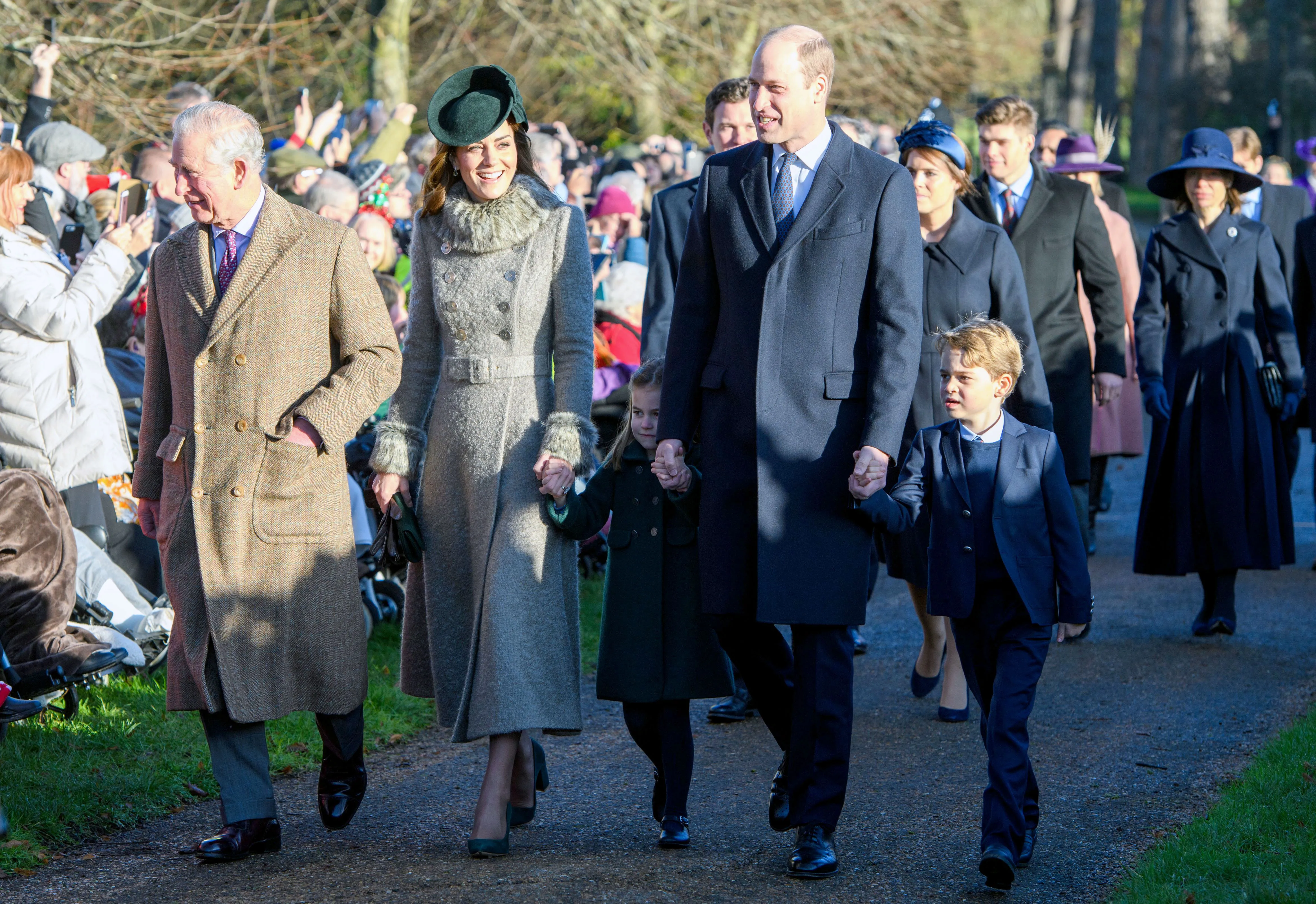 Duchess Kate! Prince William! See the Royal Family Walk Into Christmas Day Service: Pics!