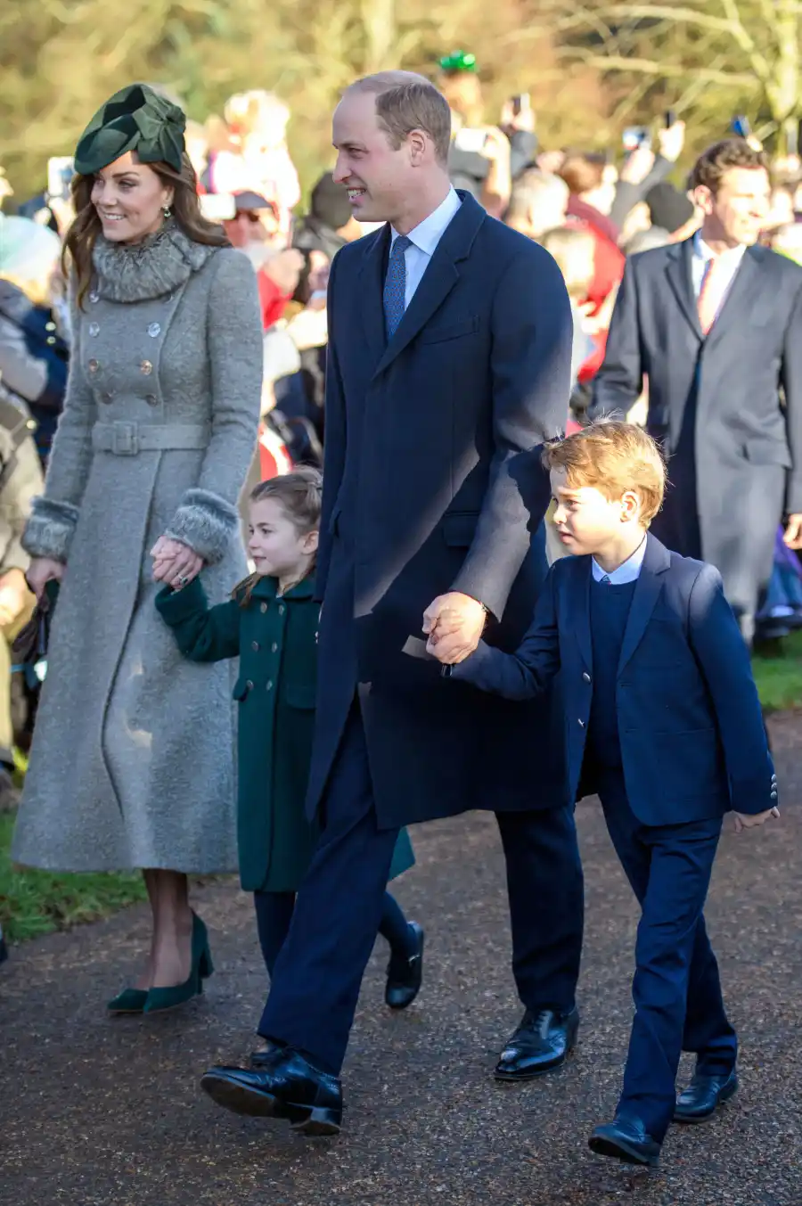 Duchess Kate! Prince William! See the Royal Family Walk Into Christmas Day Service: Pics!