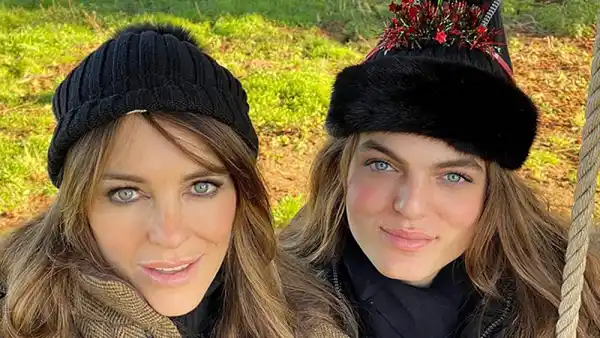 Elizabeth Hurley and Son Damian Hurley Twinning Instagram
