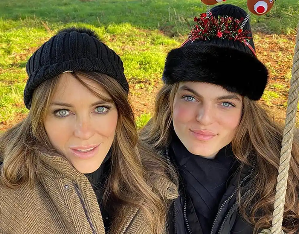 Elizabeth Hurley and Son Damian Hurley Twinning Instagram