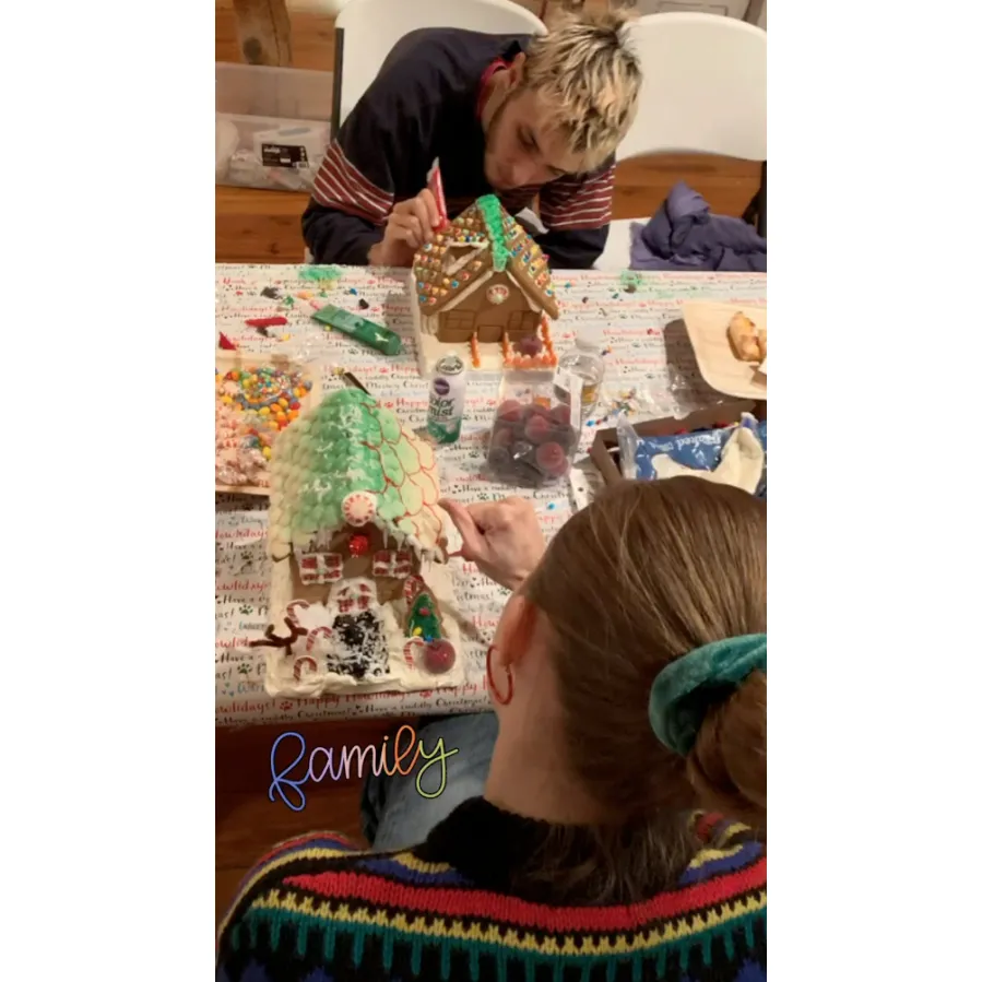 Gigi, Bella and Yolanda Hadid Make Gingerbread Houses Together on Christmas
