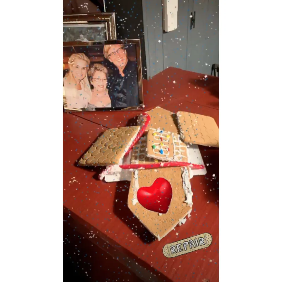 Gigi, Bella and Yolanda Hadid Make Gingerbread Houses Together on Christmas