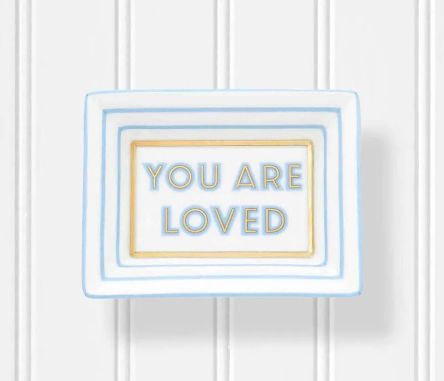 Haute Hostess Gift Guide - Draper James You Are Loved Mini Trinket Tray