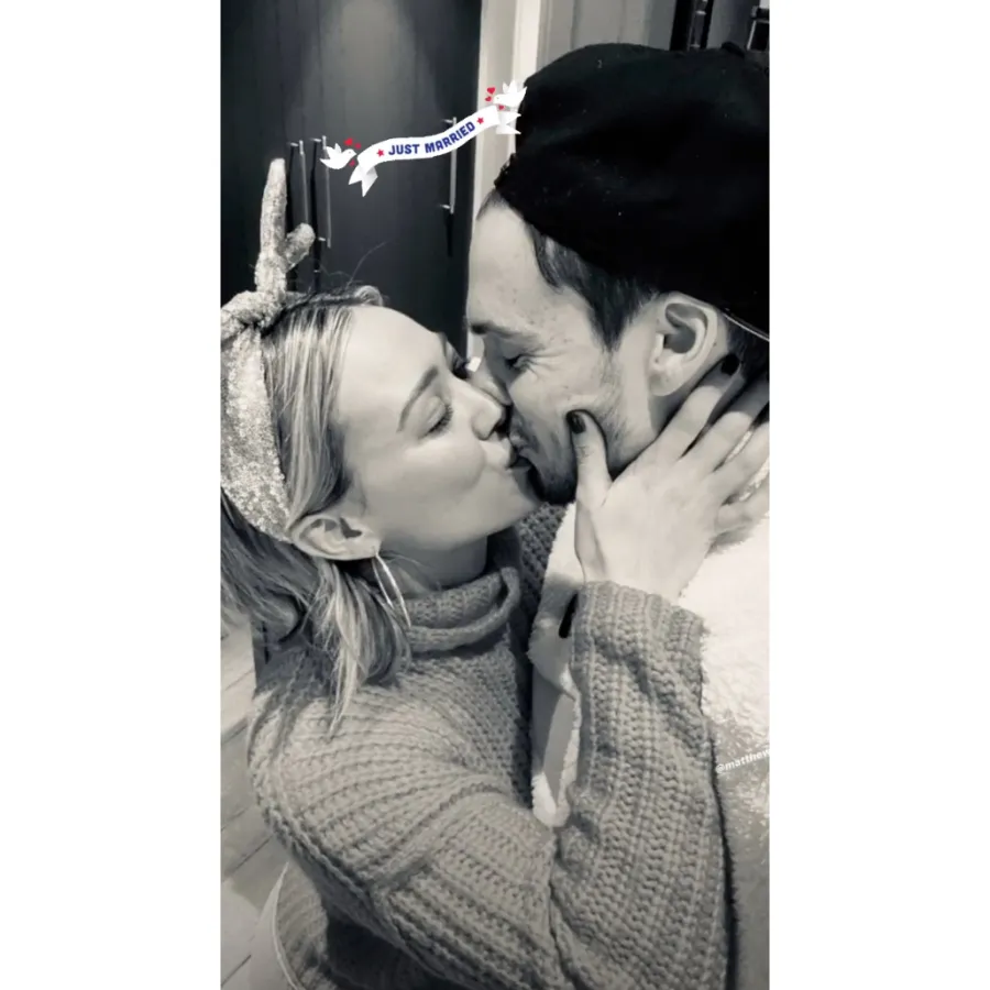 Hilary Duff and Matthew Koma Christmas kids