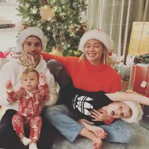 Hilary Duff and Matthew Koma Christmas kids