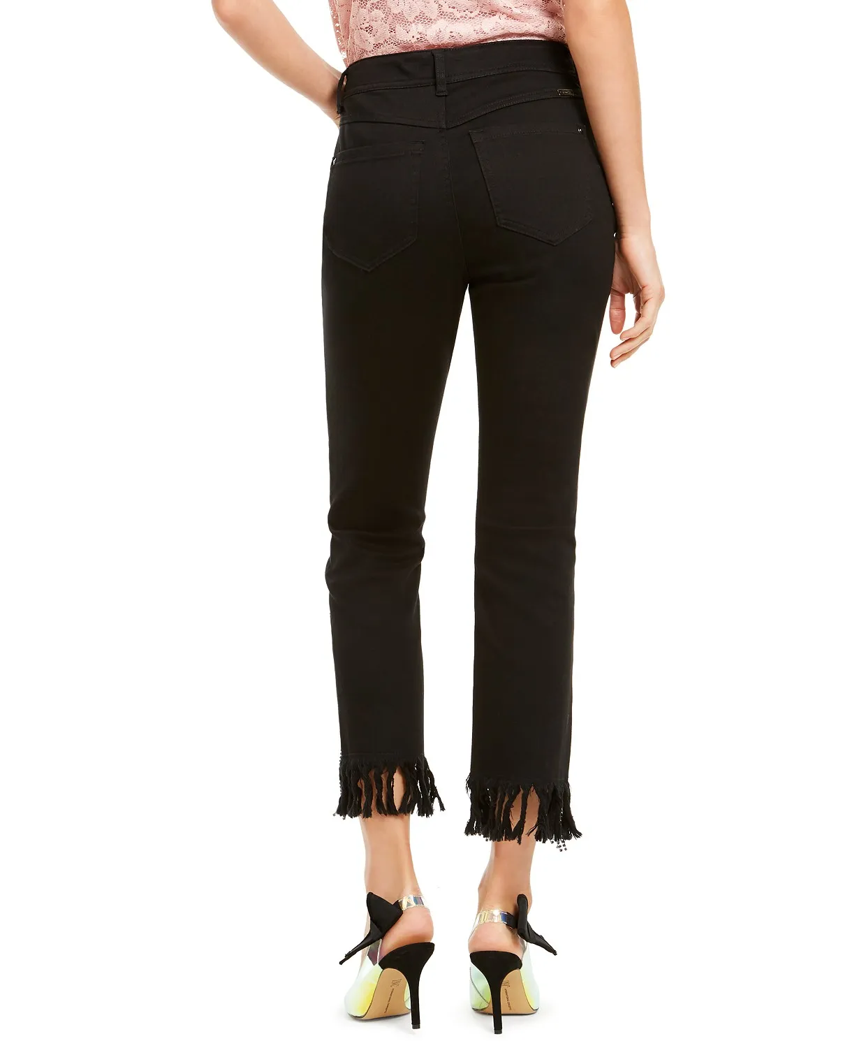 INC Embellished-Hem Ankle Jean