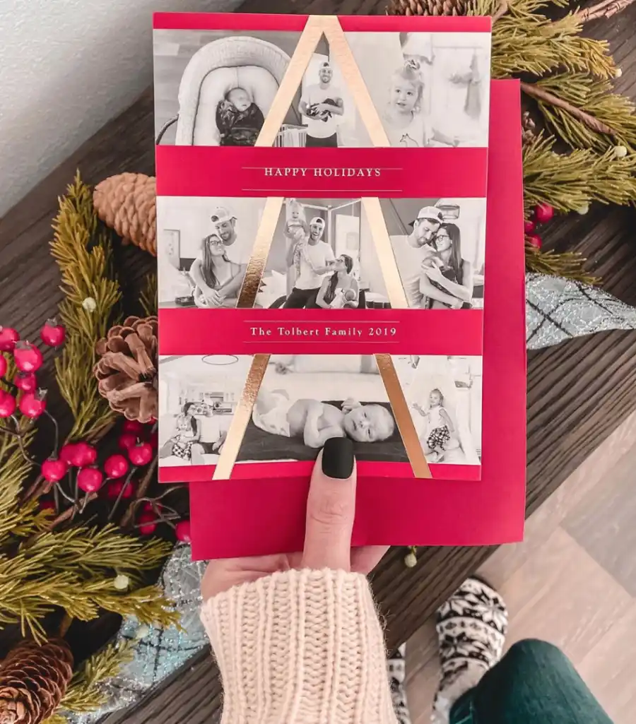 Jade Roper and Tanner Tolbert Christmas card