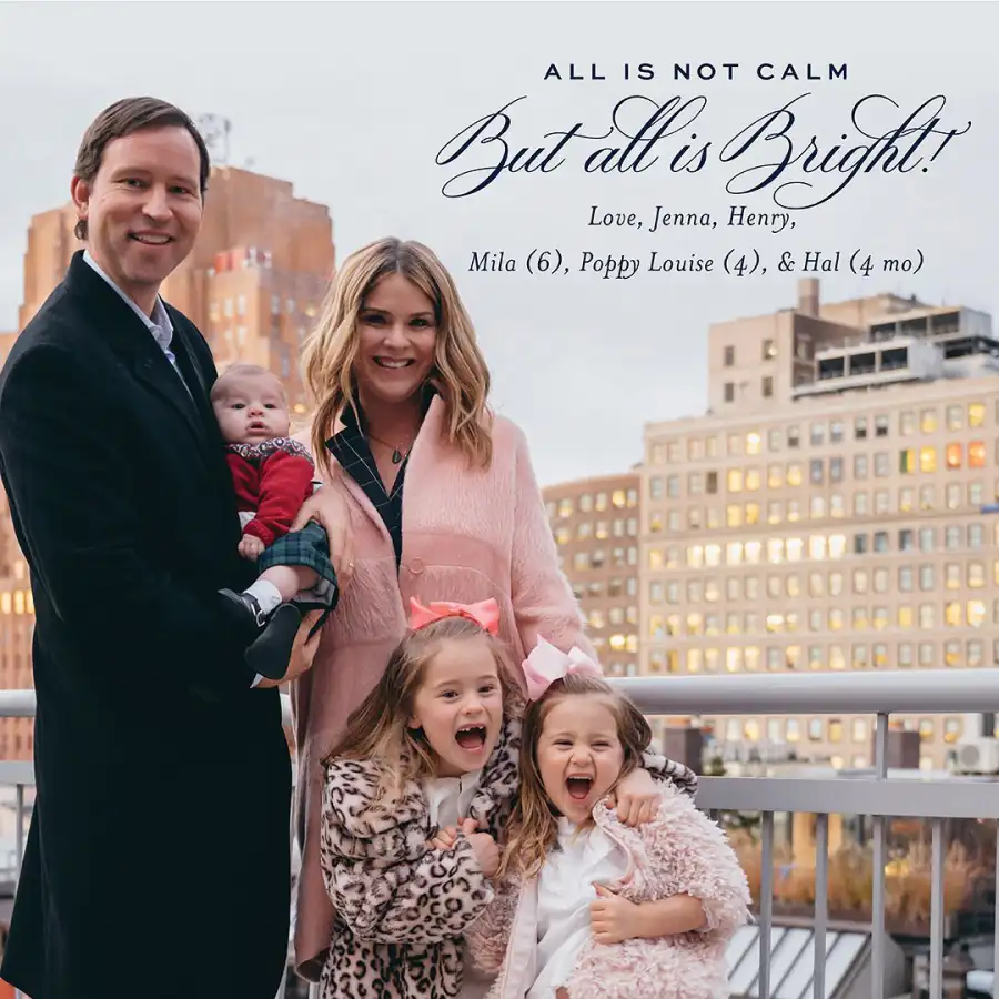 Celeb Holiday Cards Jenna Bush Hager
