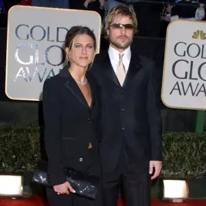 Brad Pitt and Jennifer Aniston Golden Globes 2002