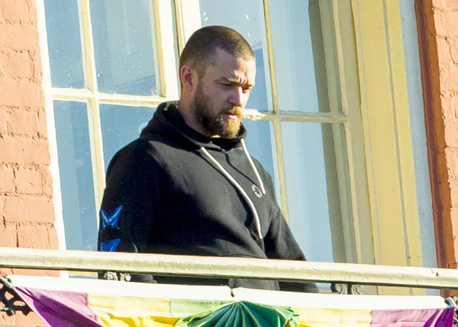 Justin Timberlake Returns to New Orleans Balcony Sans Alisha Wainwright After PDA Scandal