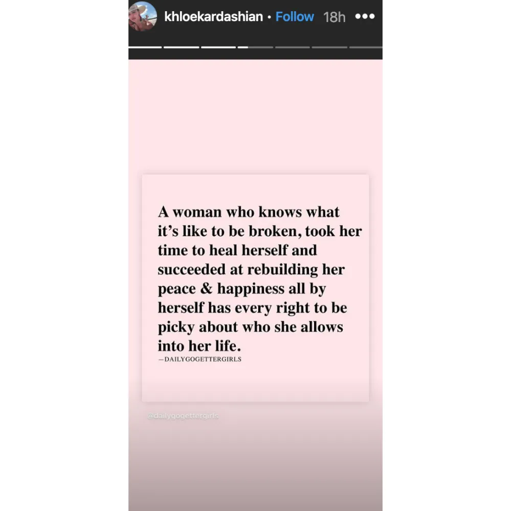 Khloe Kardashian Posts About Rebuilding &lsquo;Her Peace&rsquo; and &lsquo;Happiness&rsquo; 3
