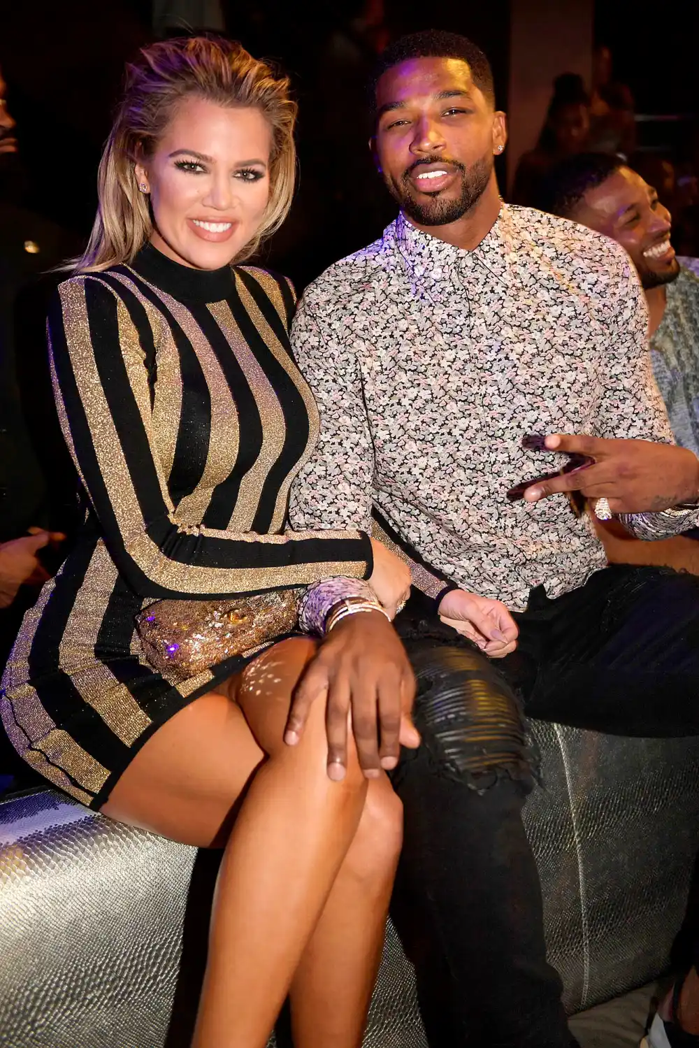 Khloe Kardashian, Tristan Thompson Reunite at Kardashian Party