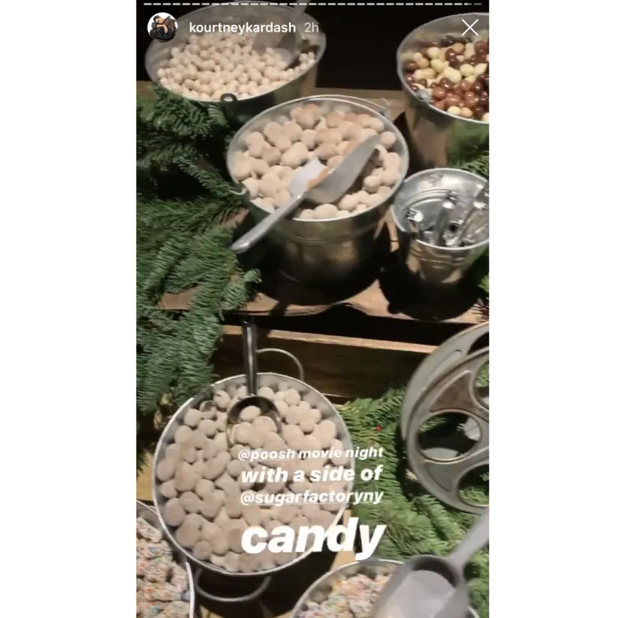 Kim Kardashian Makes Fun of Kourtney Kardashian at Poosh's Movie Night