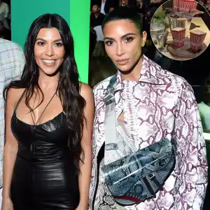 Kim Kardashian Makes Fun of Kourtney Kardashian at Poosh's Movie Night