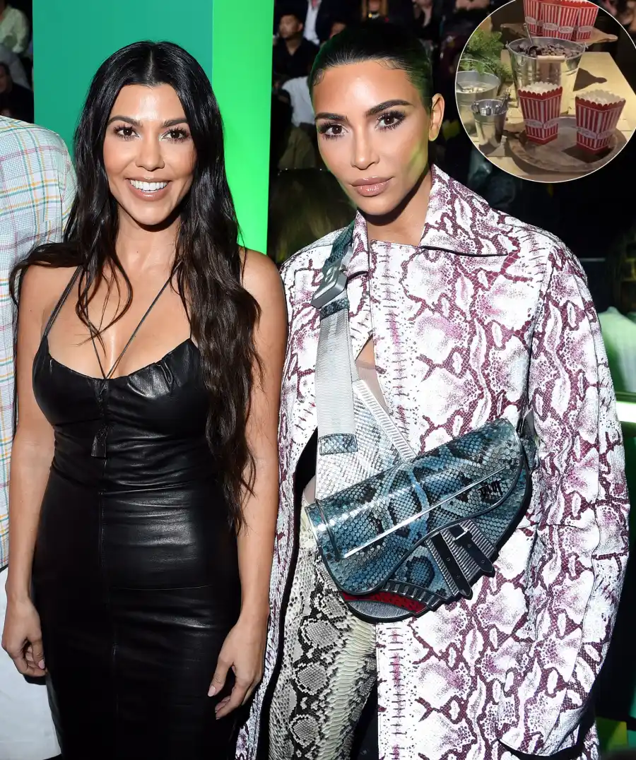 Kim Kardashian Makes Fun of Kourtney Kardashian at Poosh's Movie Night