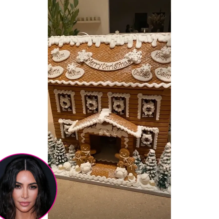 Kim Kardashian gingerbread house