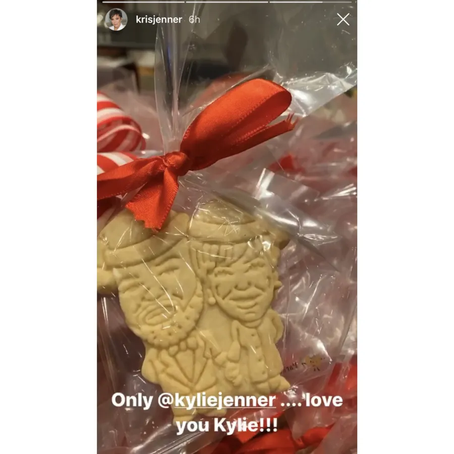 Kylie Jenner Gives Her Family Custom Cookies for Christmas