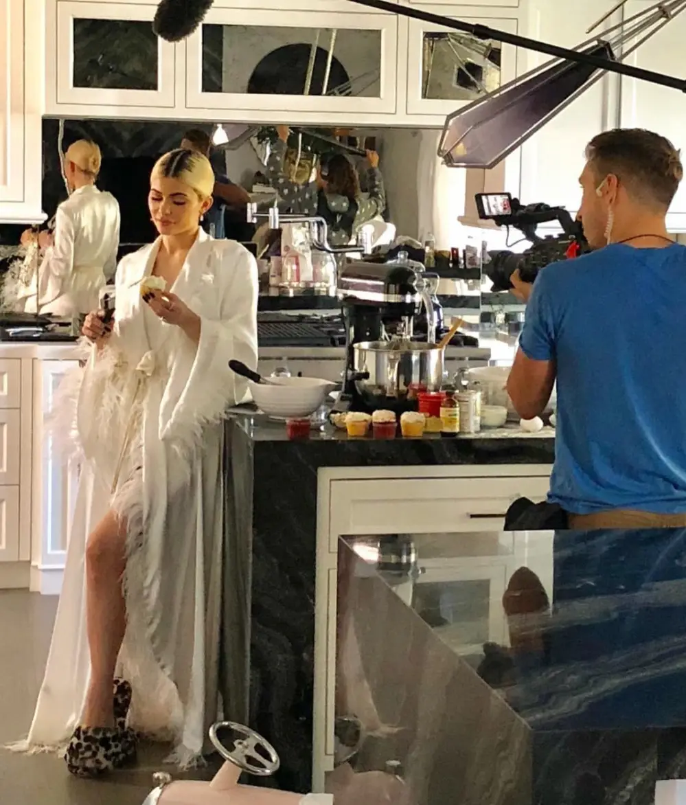 Kylie Jenner Shows Off Her Kitchen Renovations and Fully Stocked Bar