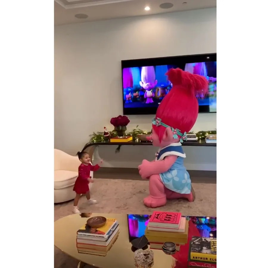 Kylie Jenner and Travis Scott Introduce Stormi to Trolls’ Poppy