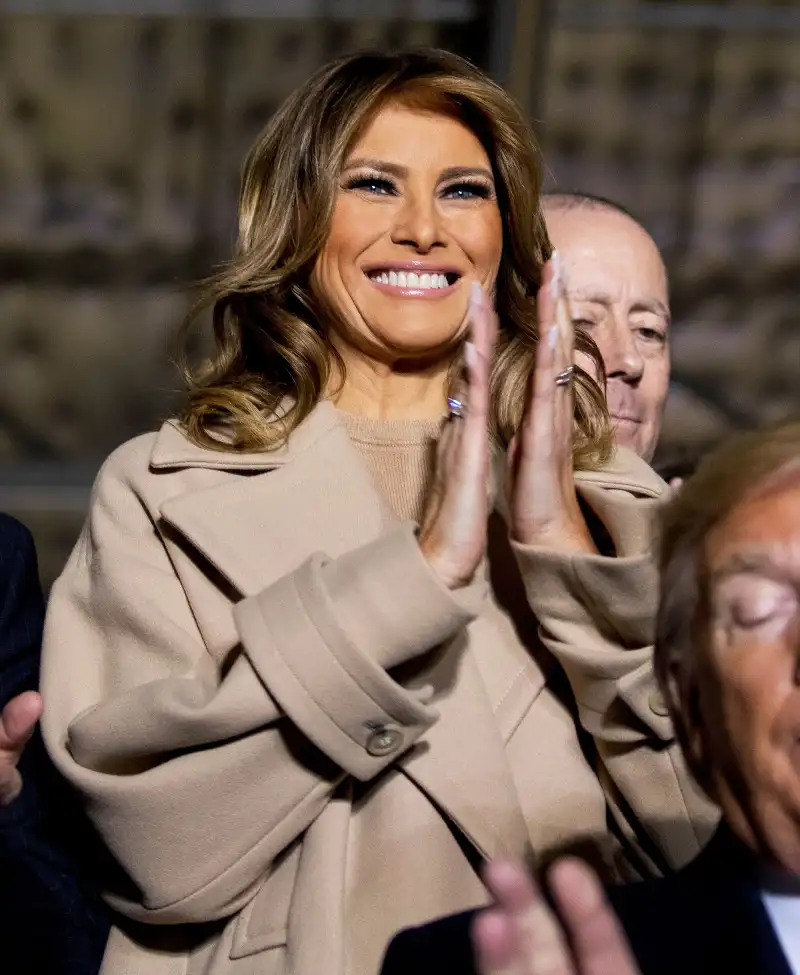 Melania Trump Camel Hair Coat Decemeber 20, 2019