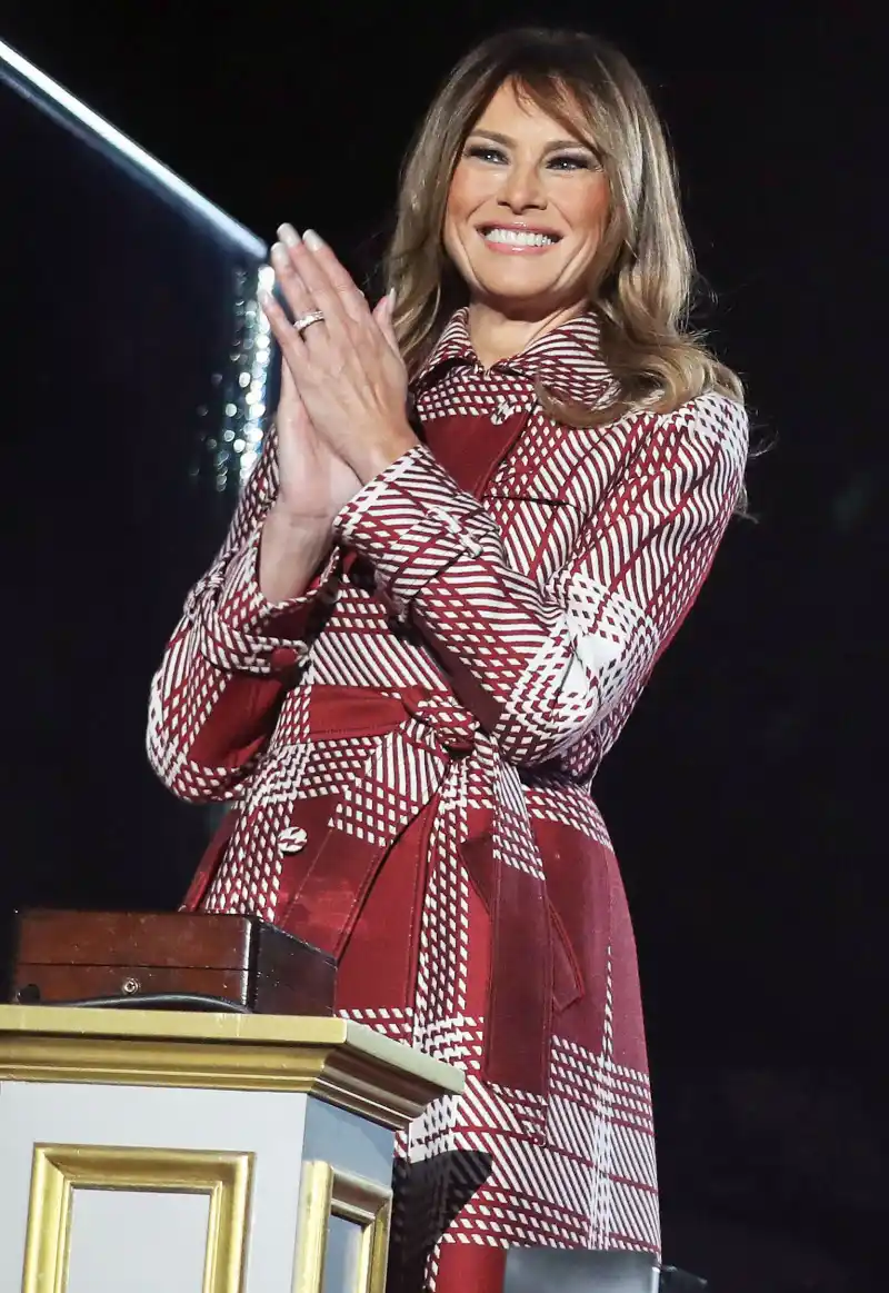 Melania Trump Plaid Coat December 5, 2019