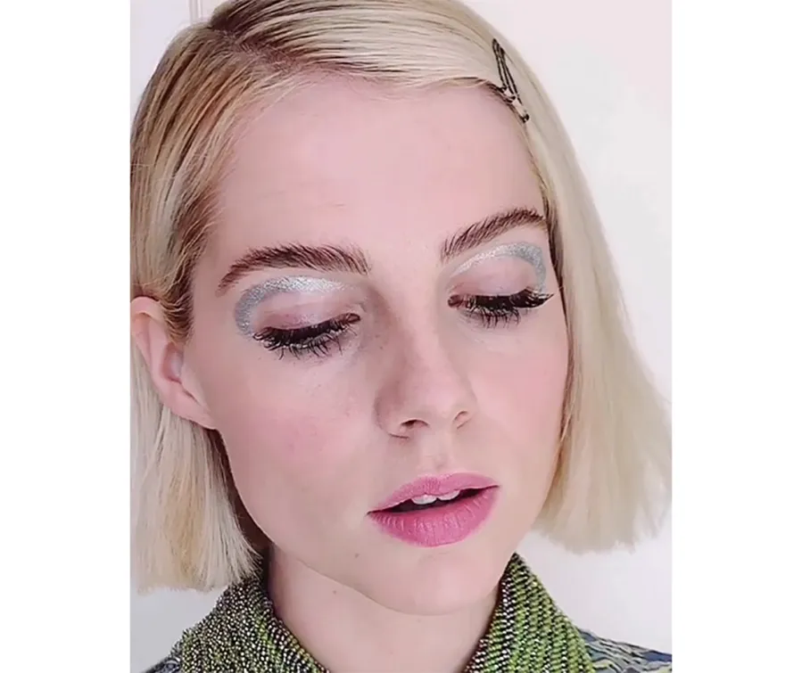 NYE Celeb Beauty Inspo - Lucy Boynton
