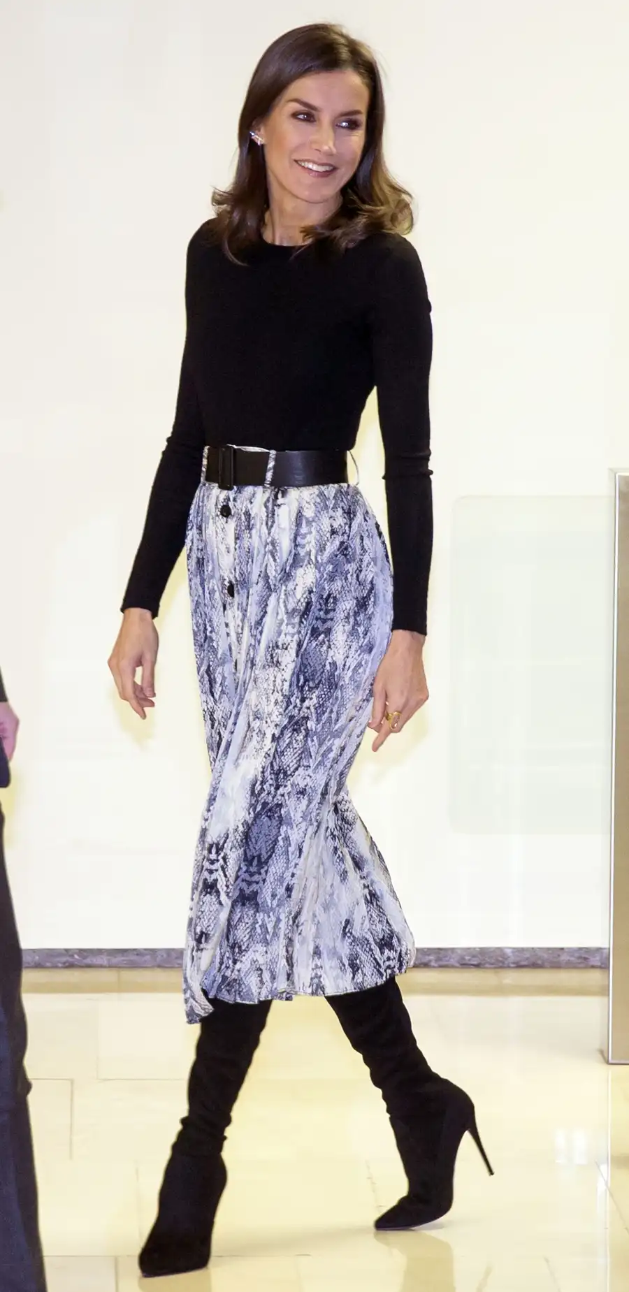 Queen Letizia Statement Skirt December 12, 2019
