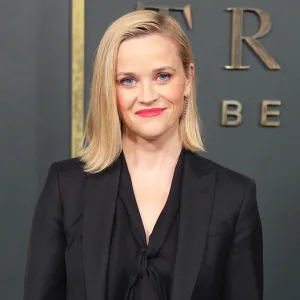 Reese Witherspoon's Bulldog Celebrates His First Christmas