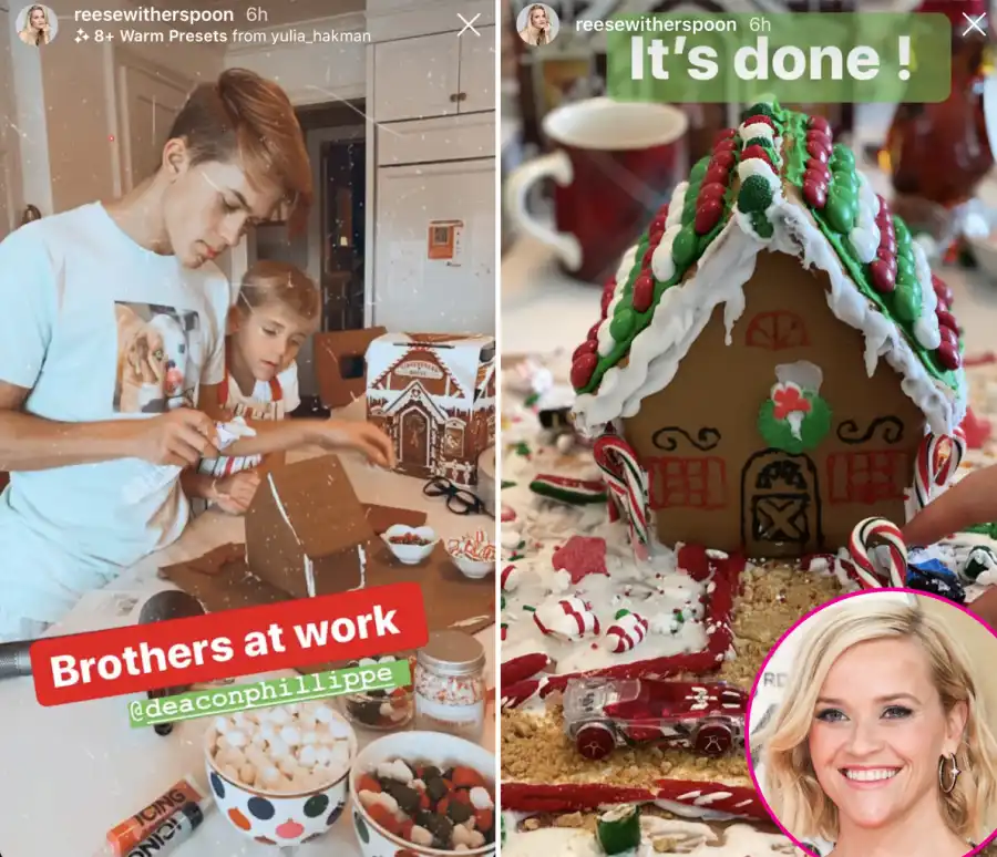 Reese Witherspoon gingerbread house