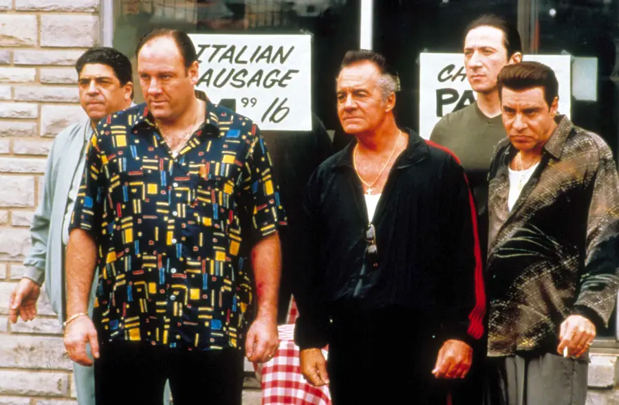 The Sopranos , Steven R Schirripa, James Gandolfini, Tony Sirico, Federico Castelluccio, Steve Van Zandt 57th Golden Globe Awards 2000