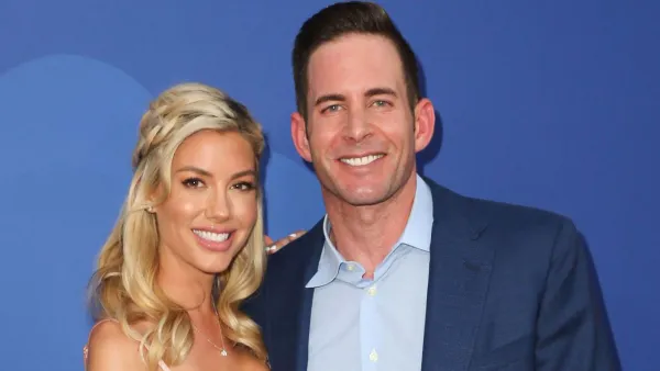 Tarek El Moussa and Heather Rae Young Wear Matching Pajamas in Holiday Photo With Kids