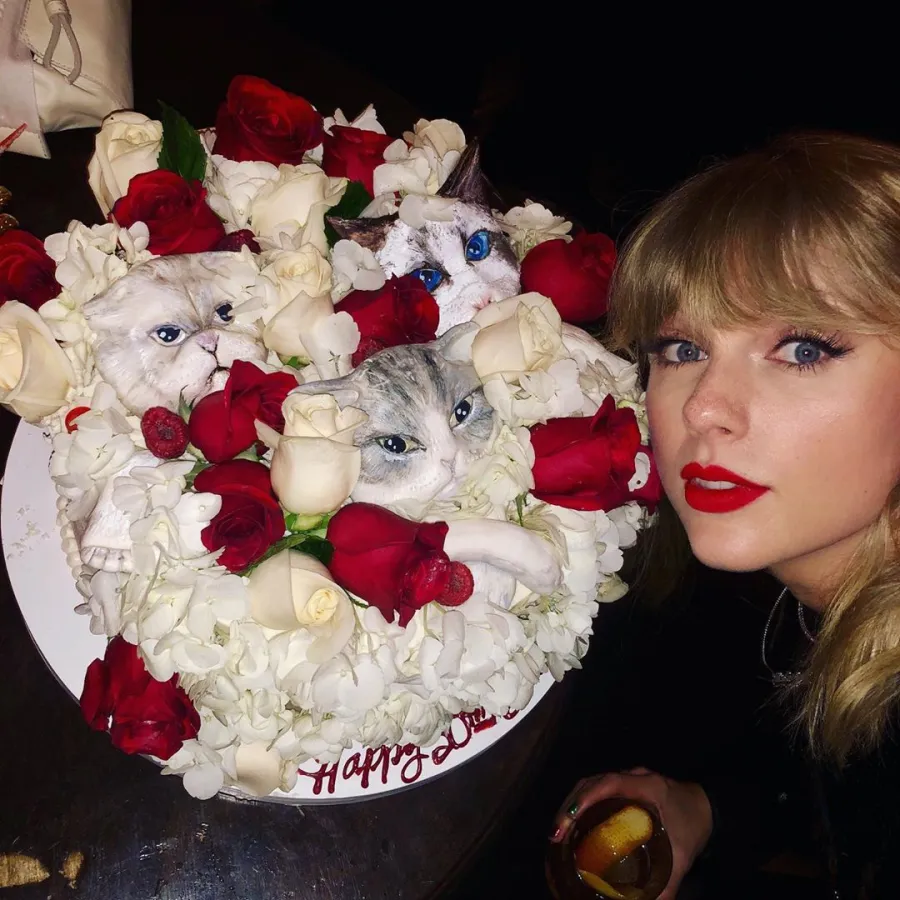 Taylor Swift Celebrates Her 30th Birthday With Cat Cake and Sweet Message From Katy Perry