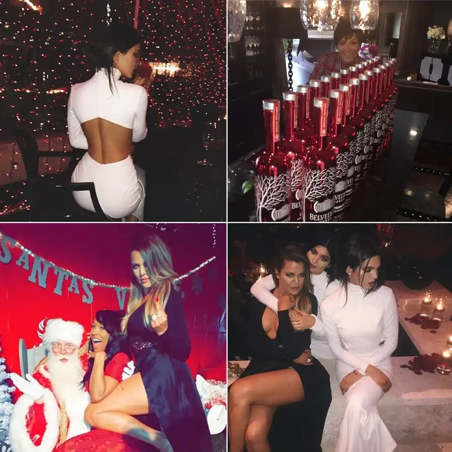 The Famous Kardashian Christmas Parties Through the Years
