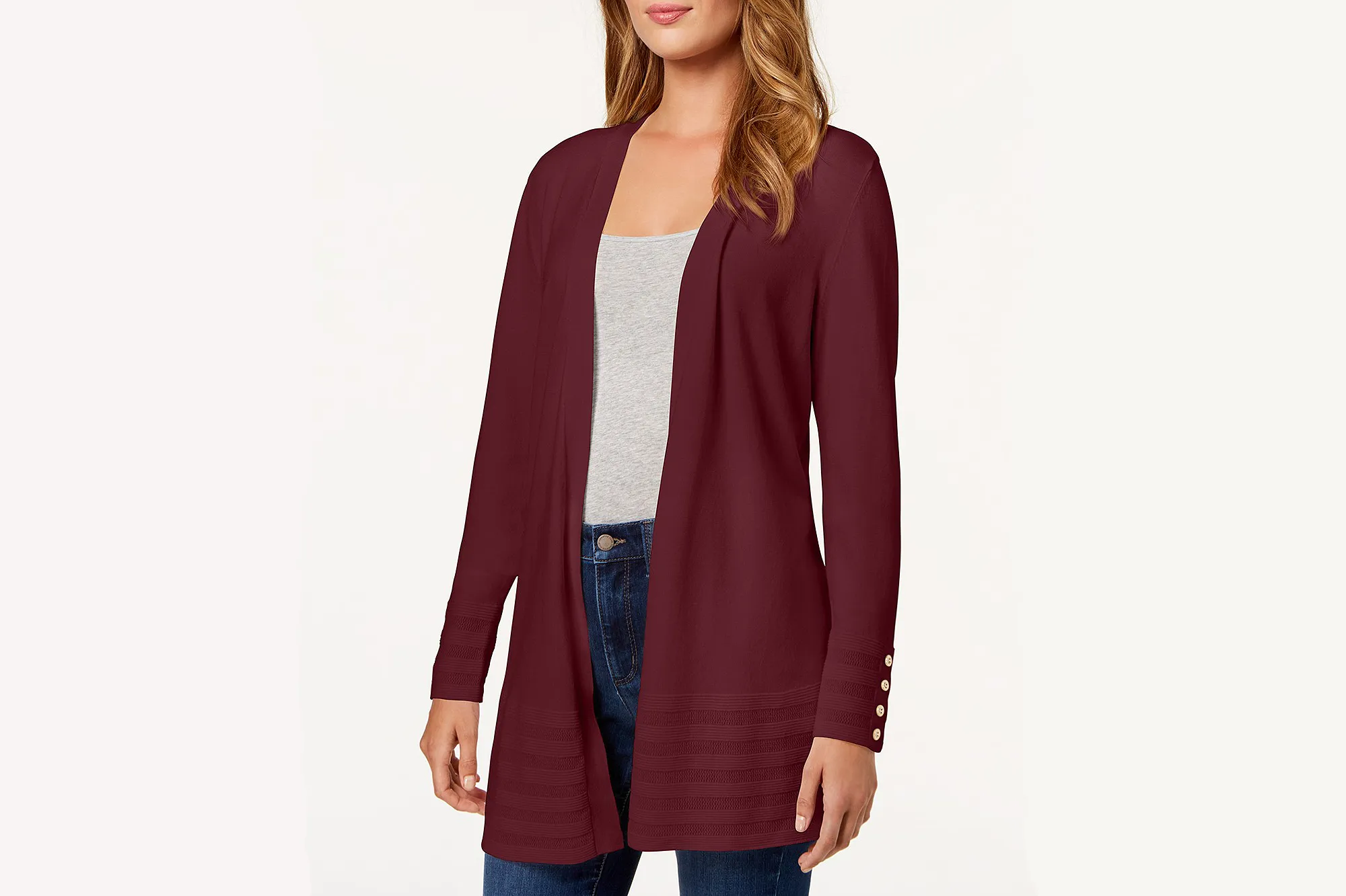 Charter Club Open-Front Cardigan