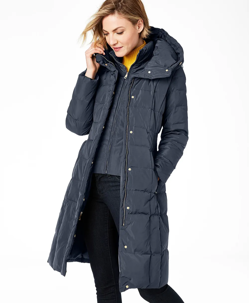 Cole Haan Box-Quilt Down Puffer Coat