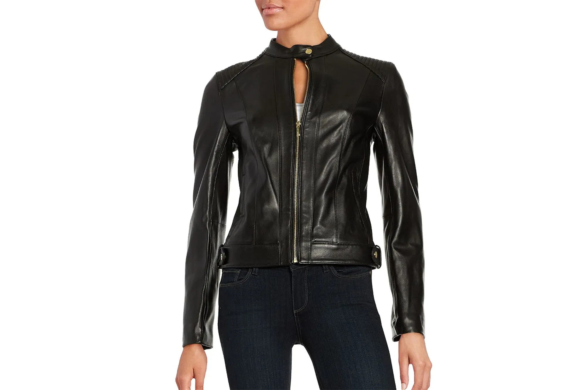 Cole Haan Quilted Italian Leather Jacket