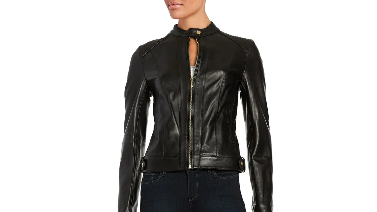 Cole Haan Quilted Italian Leather Jacket