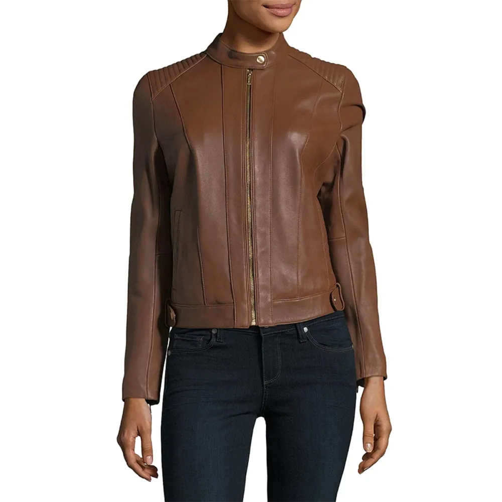 Cole Haan Quilted Italian Leather Jacket