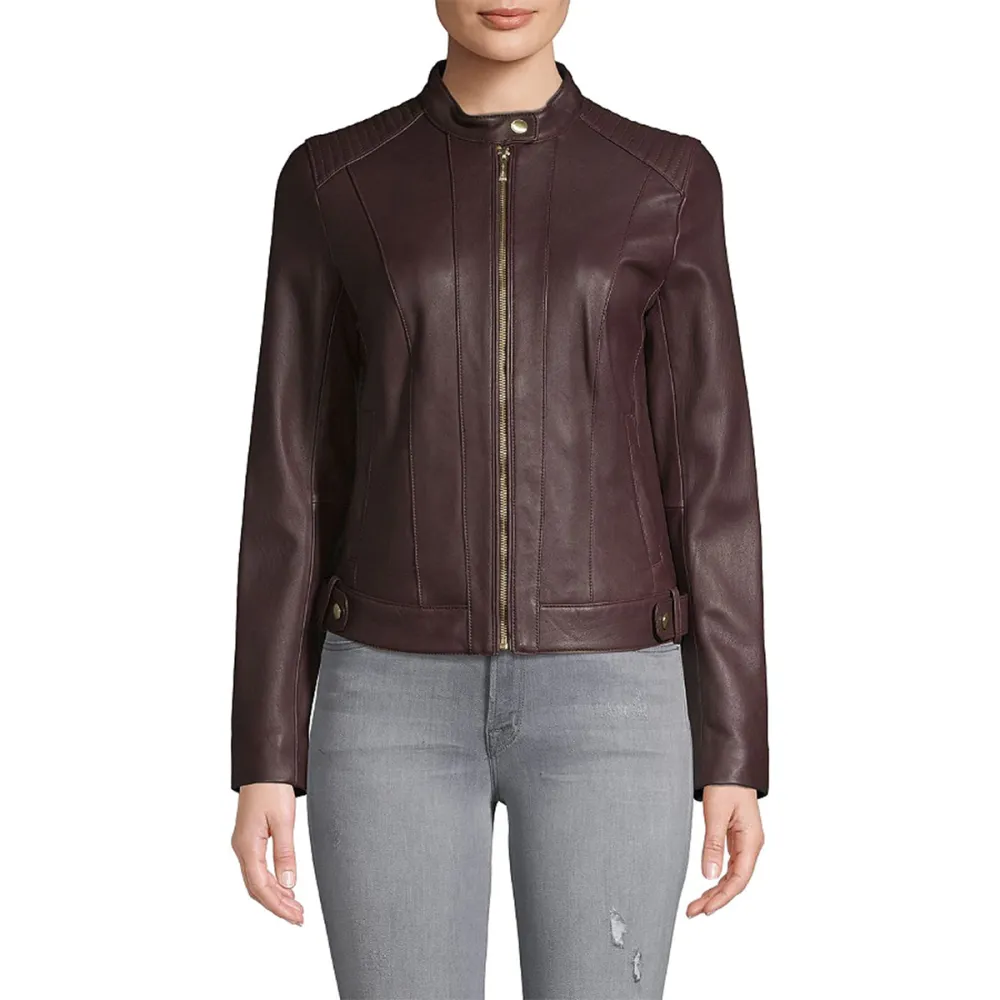 Cole Haan Quilted Italian Leather Jacket