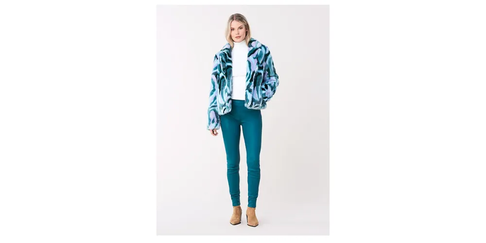 DVF x Apparis Tracy Faux Fur Coat