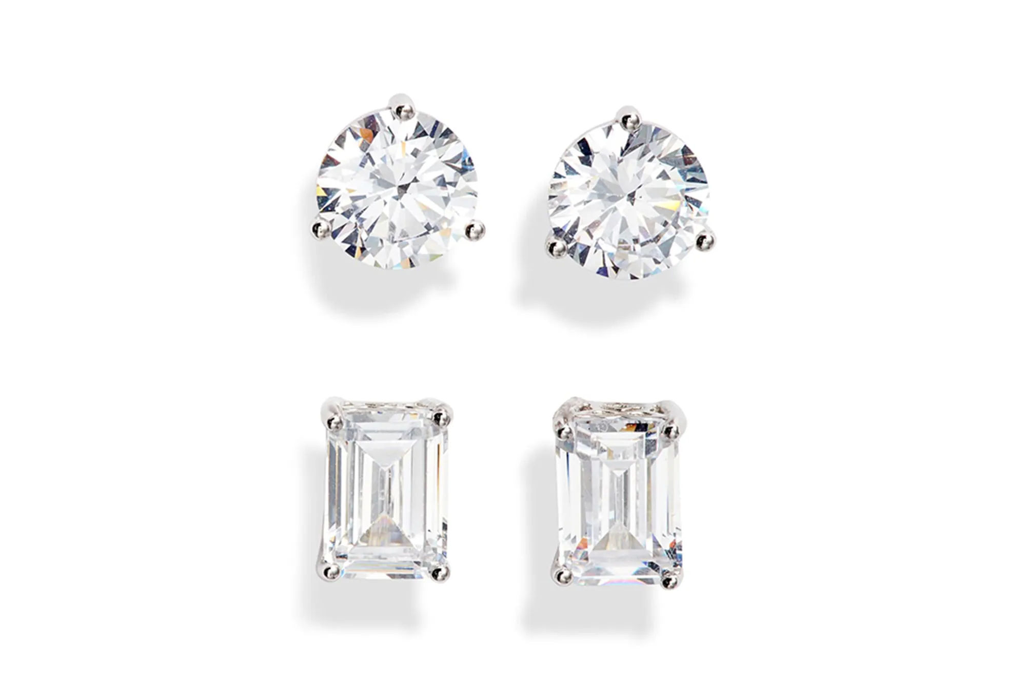 Nordstrom 2-Pack 2ct tw Cubic Zirconia Stud Earrings