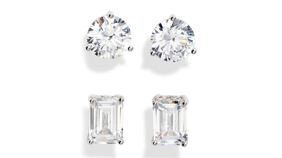 Nordstrom 2-Pack 2ct tw Cubic Zirconia Stud Earrings