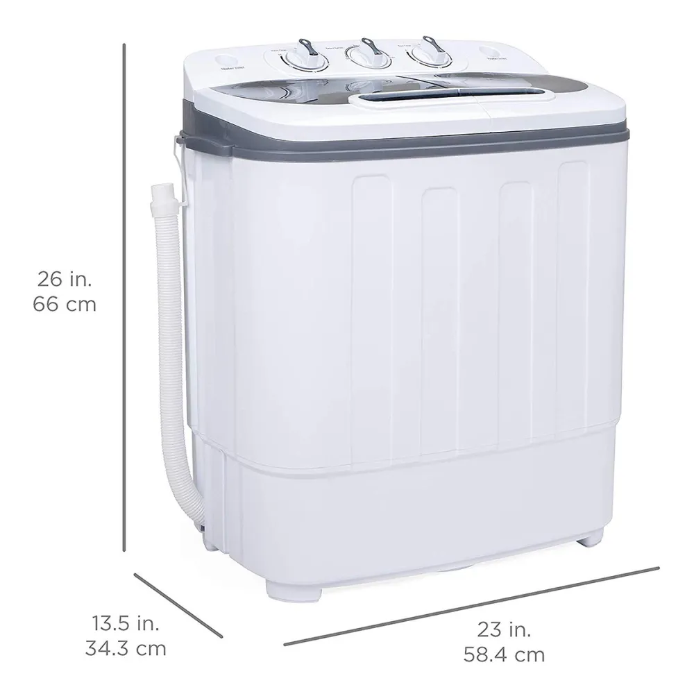 Best Choice Products Portable Compact Twin Tub Laundry Machine