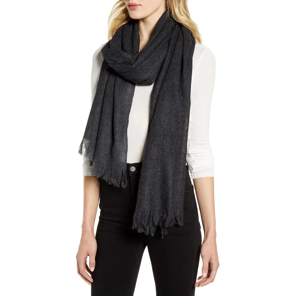 Nordstrom Heathered Cashmere Gauze Scarf