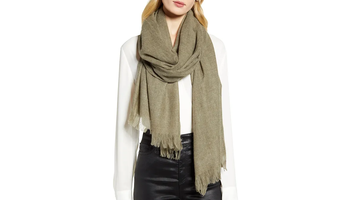 Nordstrom Heathered Cashmere Gauze Scarf
