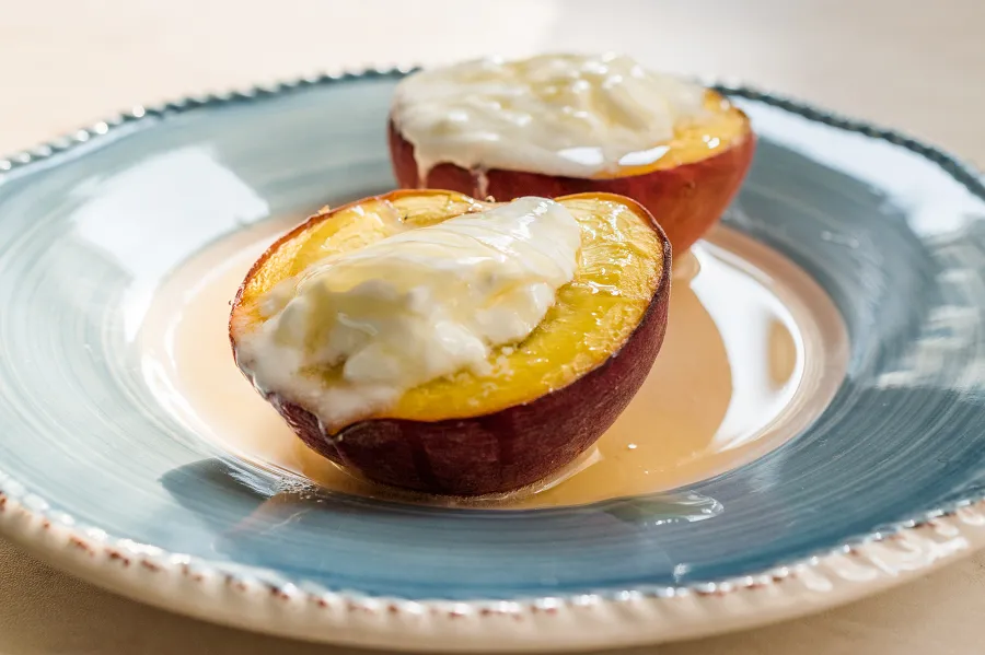 peaches-yogurt
