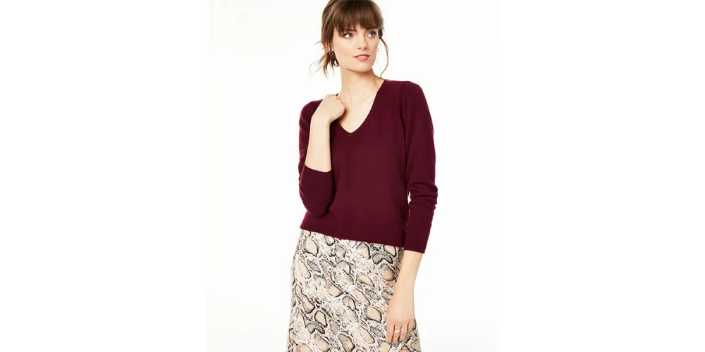 Charter Club V-Neck Cashmere Sweater, Regular & Petite Sizes, Created For Macy's