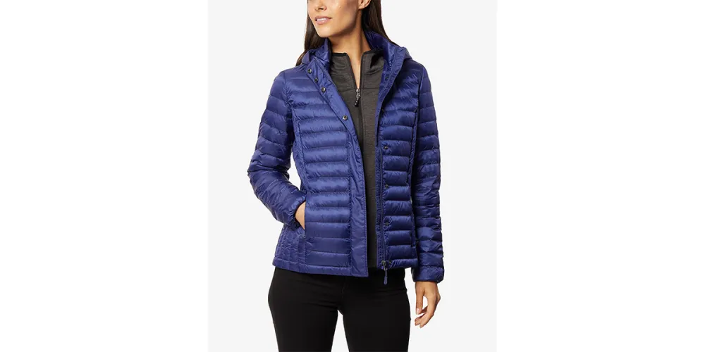32 Degrees Packable Hooded Down Puffer Coat