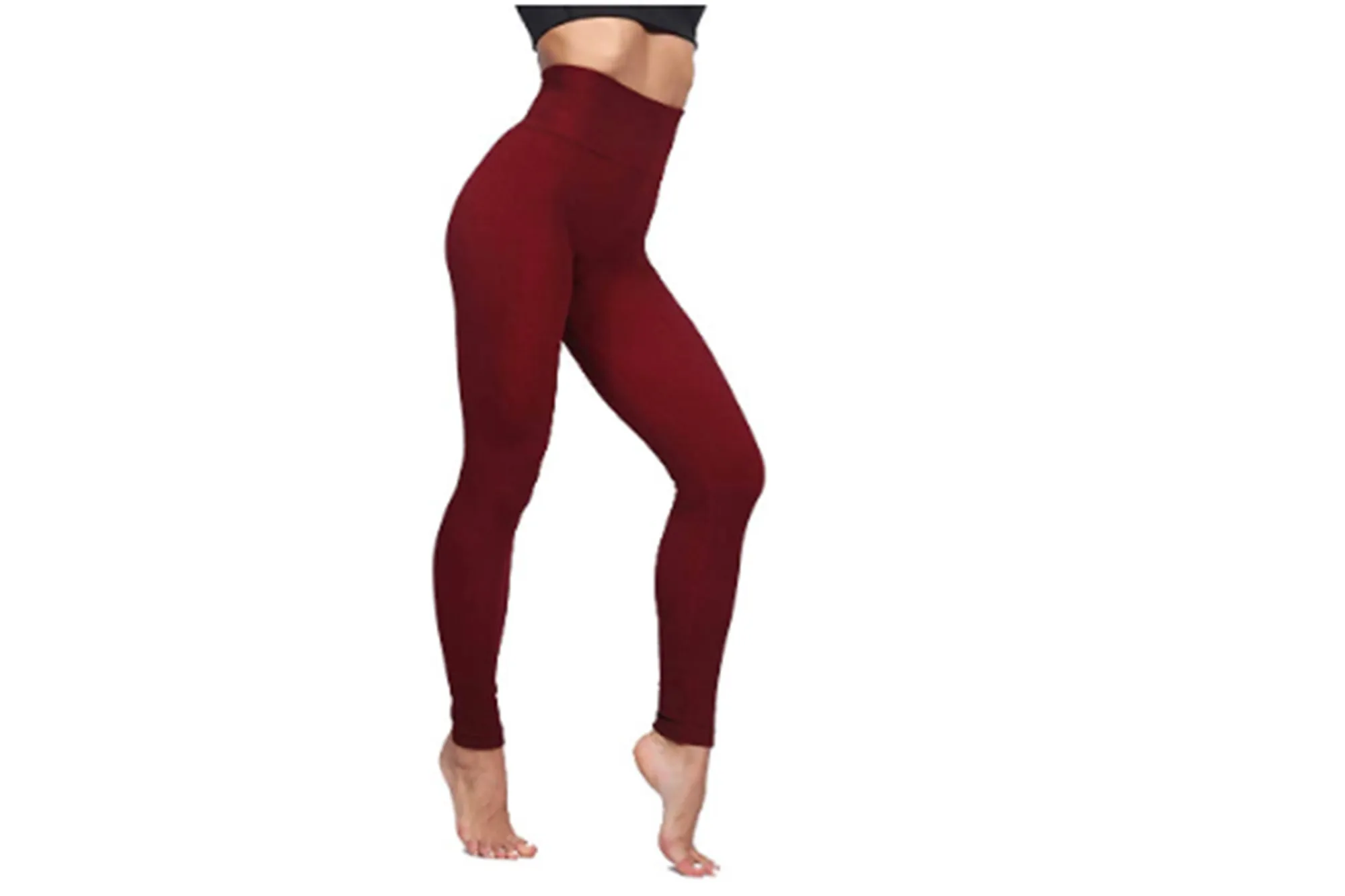 LUOYANXI High Waisted Tummy Control Soft Thick Leggings